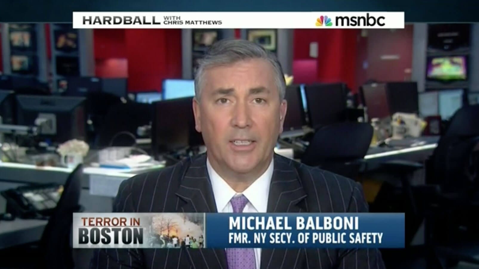 Michael Balboni  Discusses Boston Terror Attack on MSNBC’s Hardball with Chris Matthews