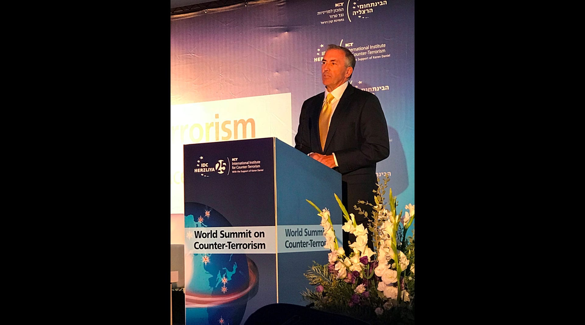 Michael Balboni Speaks at 2018 World Summit on Counter-Terrorism in Israel